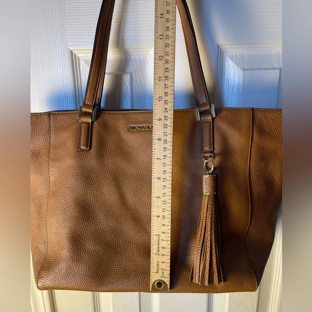 Michael Kors Large Camel Colored Pebbled Leather Tote
